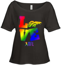 Load image into Gallery viewer, Love Denver Broncos lgbt NFL shirt