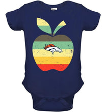 Load image into Gallery viewer, Denver Broncos teacher apple retro shirt
