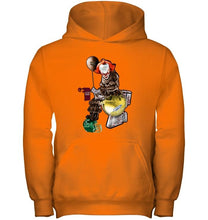 Load image into Gallery viewer, IT Western Michigan Broncos in toilet halloween hoodie