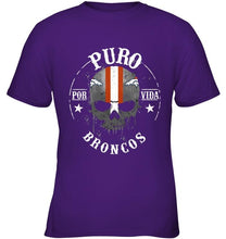 Load image into Gallery viewer, Puro Denver Broncos por vida fan shirt
