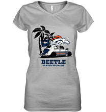 Load image into Gallery viewer, Beetle Denver Broncos on beach shirt