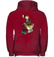 Load image into Gallery viewer, IT Western Michigan Broncos in toilet halloween hoodie