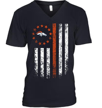 Load image into Gallery viewer, Denver Broncos american flag star shirt