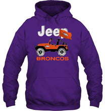 Load image into Gallery viewer, Jeep Denver Broncos fan hoodie