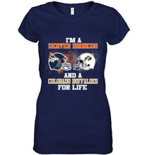 Load image into Gallery viewer, i'm a Denver Bronco and a Colorado Buffaloe for life shirt