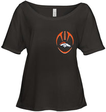 Load image into Gallery viewer, Denver Broncos American flag back shirt