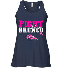 Load image into Gallery viewer, Fight like a Bronco Denver Broncos br east cancer support fan shirt