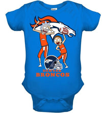 Load image into Gallery viewer, Denver Broncos Rick and morty fan shirt