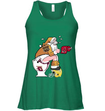 Load image into Gallery viewer, Santa Western Michigan Broncos in bathroom shirt