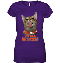 Load image into Gallery viewer, Denver Broncos cat to all my haters shirt
