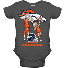 Load image into Gallery viewer, Denver Broncos Rick and morty fan shirt