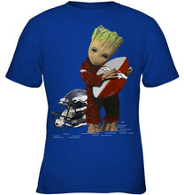 Load image into Gallery viewer, Groot loves Denver Broncos fan hoodie