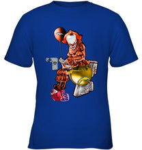 Load image into Gallery viewer, IT Denver Broncos in toilet halloween hoodie