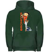 Load image into Gallery viewer, Denver Broncos betty boop fan shirt