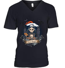 Load image into Gallery viewer, Denver Broncos Jack Skellington shirt