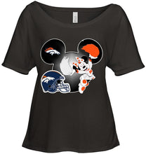 Load image into Gallery viewer, Denver Broncos Minnie cheerleader shirt