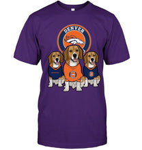 Load image into Gallery viewer, Denver Broncos Beagles fan shirt
