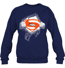 Load image into Gallery viewer, Denver Broncos Superman Ripped shirt
