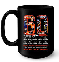 Load image into Gallery viewer, 60 years of Denver Broncos thank you for the memories shirt