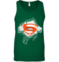 Load image into Gallery viewer, Denver Broncos Superman Ripped shirt