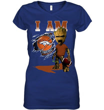 Load image into Gallery viewer, I am Denver Broncos groot shirt