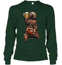 Load image into Gallery viewer, Denver Broncos Beer drinking bear shirt