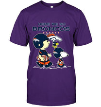 Load image into Gallery viewer, Here we go Denver Broncos snoopy shirt