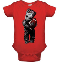Load image into Gallery viewer, baby groot loves Denver Broncos shirt
