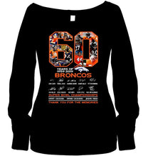 Load image into Gallery viewer, 60 years of denver broncos signed shirt