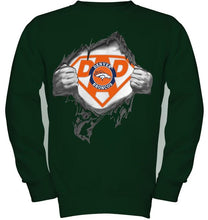 Load image into Gallery viewer, Denver Broncos dad superman shirt