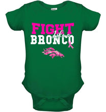Load image into Gallery viewer, Fight like a Bronco Denver Broncos br east cancer support fan shirt