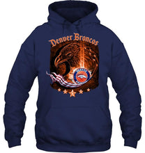 Load image into Gallery viewer, denver broncos eagle american flag shirt