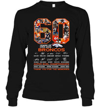 Load image into Gallery viewer, 60 years of denver broncos signed shirt