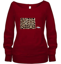 Load image into Gallery viewer, Denver Broncos panther pattern state map shirt