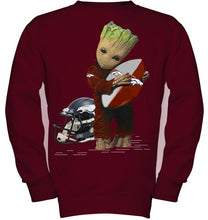 Load image into Gallery viewer, Groot loves Denver Broncos fan hoodie