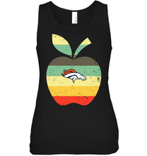 Load image into Gallery viewer, Denver Broncos teacher apple retro shirt