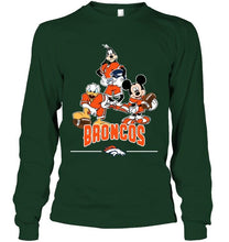 Load image into Gallery viewer, Denver Broncos mickey donald goofy fan shirt