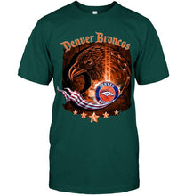 Load image into Gallery viewer, denver broncos eagle american flag shirt