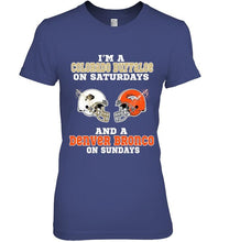 Load image into Gallery viewer, I'm Colorado Buffaloe on saturdays and Denver Bronco on sundays shirt