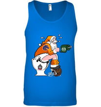 Load image into Gallery viewer, Santa Boise State Broncos in bathroom shirt