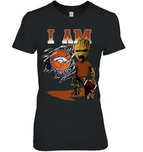 Load image into Gallery viewer, I am Denver Broncos groot shirt