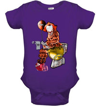 Load image into Gallery viewer, IT Denver Broncos in toilet halloween hoodie