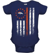 Load image into Gallery viewer, Denver Broncos american flag star shirt