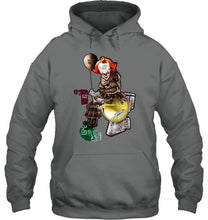 Load image into Gallery viewer, IT Western Michigan Broncos in toilet halloween hoodie