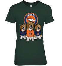 Load image into Gallery viewer, Denver Broncos Beagles fan shirt