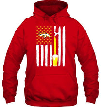 Load image into Gallery viewer, Denver Broncos Beer american flag shirt