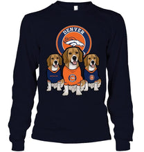 Load image into Gallery viewer, Denver Broncos Beagles fan shirt