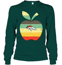Load image into Gallery viewer, Denver Broncos teacher apple retro shirt
