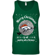 Load image into Gallery viewer, Denver Broncos Merry Christmas to all and to all a Bronco fan shirt