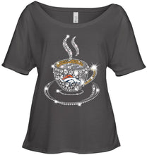 Load image into Gallery viewer, Denver Broncos coffee cup diamond glitter shirt